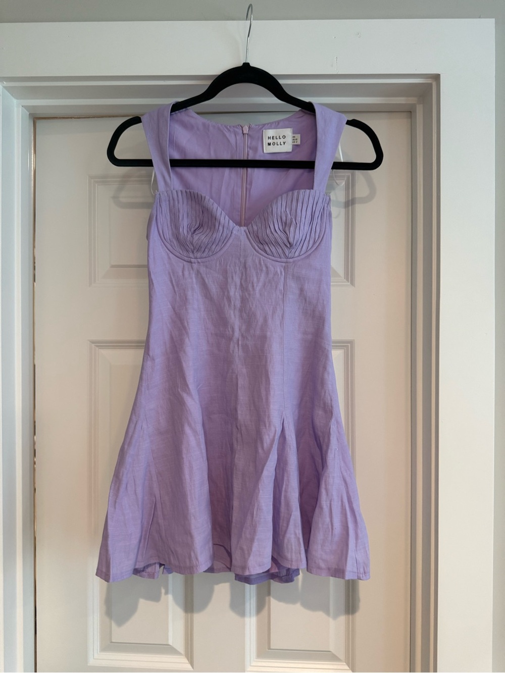 Hello Molly Lavender Bustier Flare Mini Dress size XS